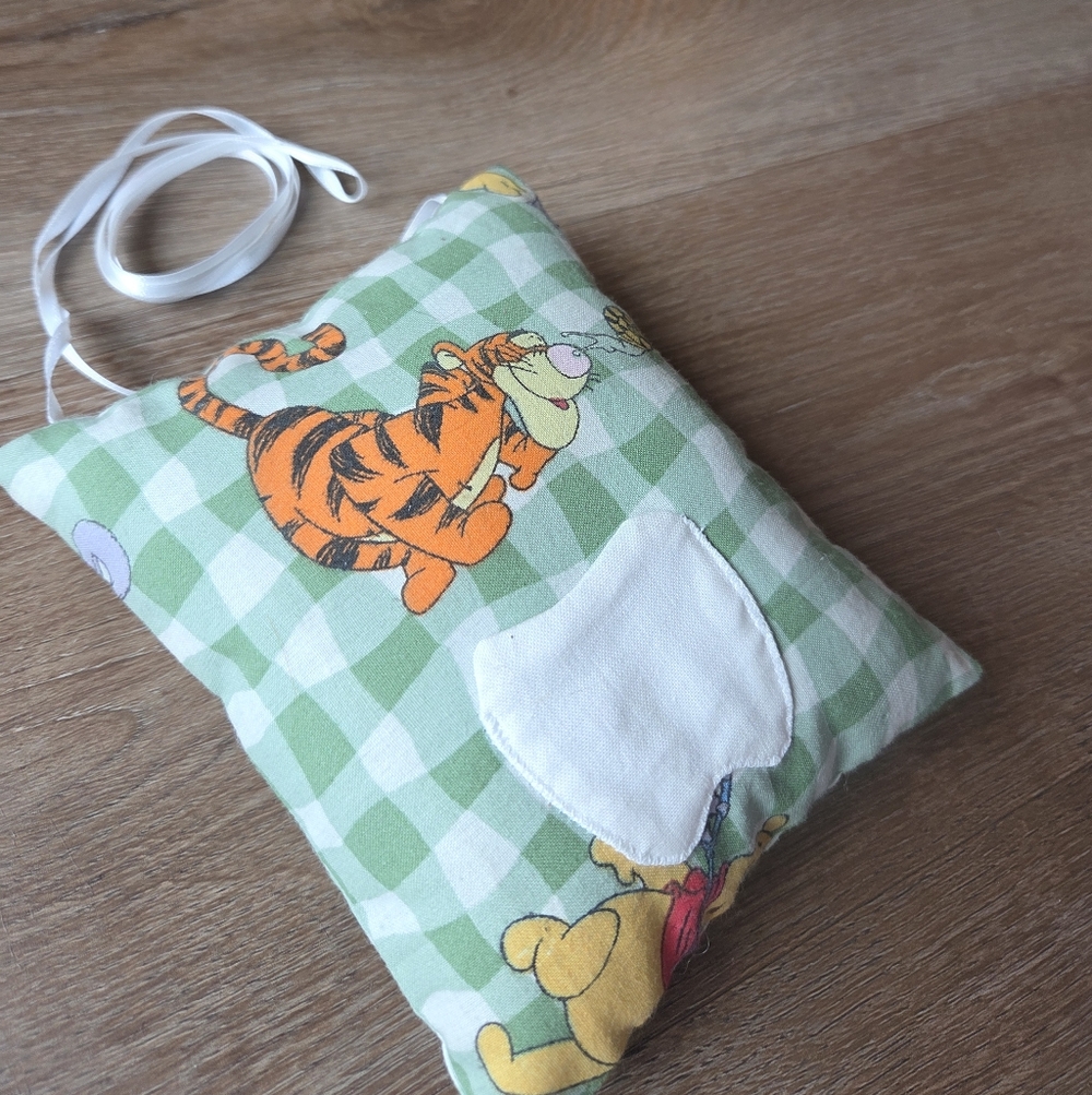 Vintage Hand Made Winnie the Pooh Tooth Fairy Mini Pillow with hanging strap - Picture 3 of 9